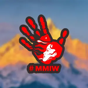 Red Handprint Pattern, Durable Disposable Car and Laptop Sticker, Self-adhesive Matte Surface, Sisters Friendship Awareness PVC Decal, Sticker For Cars