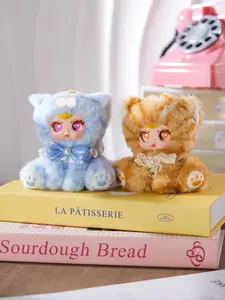 MM Milk Candy Naughty Cat Sealed Box Keychain - 8+1 Kitten-Shape Ultra-Soft Collectible Figurine with Hidden Surprise, Cat Lover Gift