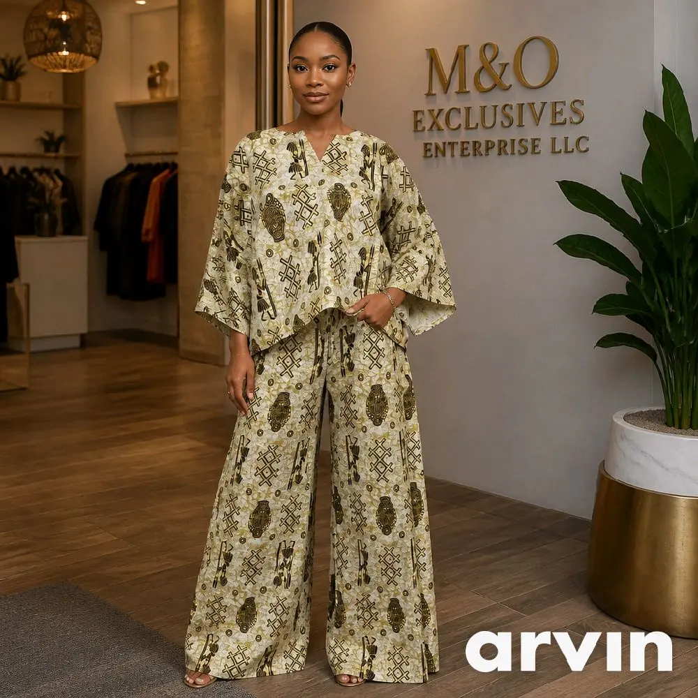 Women's 2-Piece Ankara Dress