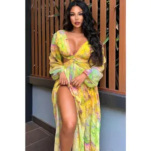Willow Maxi Dress - Yellow/combo I