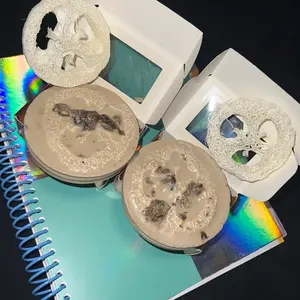 African Black x Myrhh x Mango Seed Butter with Loofah Ingrained.  Skin Repair Organic  Body Care Eczema Acne Skincare Gentle Cleanser Sunscreen Aloe Nourishing