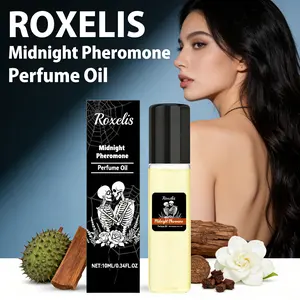 ROXELIS Midnight Halloween Perfume Oil - Musk Cologne Scent with Sandalwood Jasmine, Portable Roll-On, Aromatic Fragrance, Atmosphere Fragrance, Fragrance Rollerballs