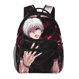 Tokyo Ghoul Fashion Backpack – Large Capacity, Tokyo Ghoul Daily Commuter Bag for outdoor hiking and business; cartoon casual Tokyo Ghoul merchandise laptop daypack/school bag for women, men, and gift giving