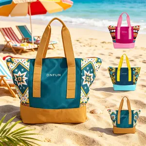 Women's Large Waterproof Travel-Ready Tote, Ideal for Beach and Daily Use