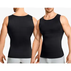 Men'sTummyControlShapewearTanktop-SeamlessHighElasticityBreathable,WaistChestCompressionVestforMen'sSportsandFitnessWear
