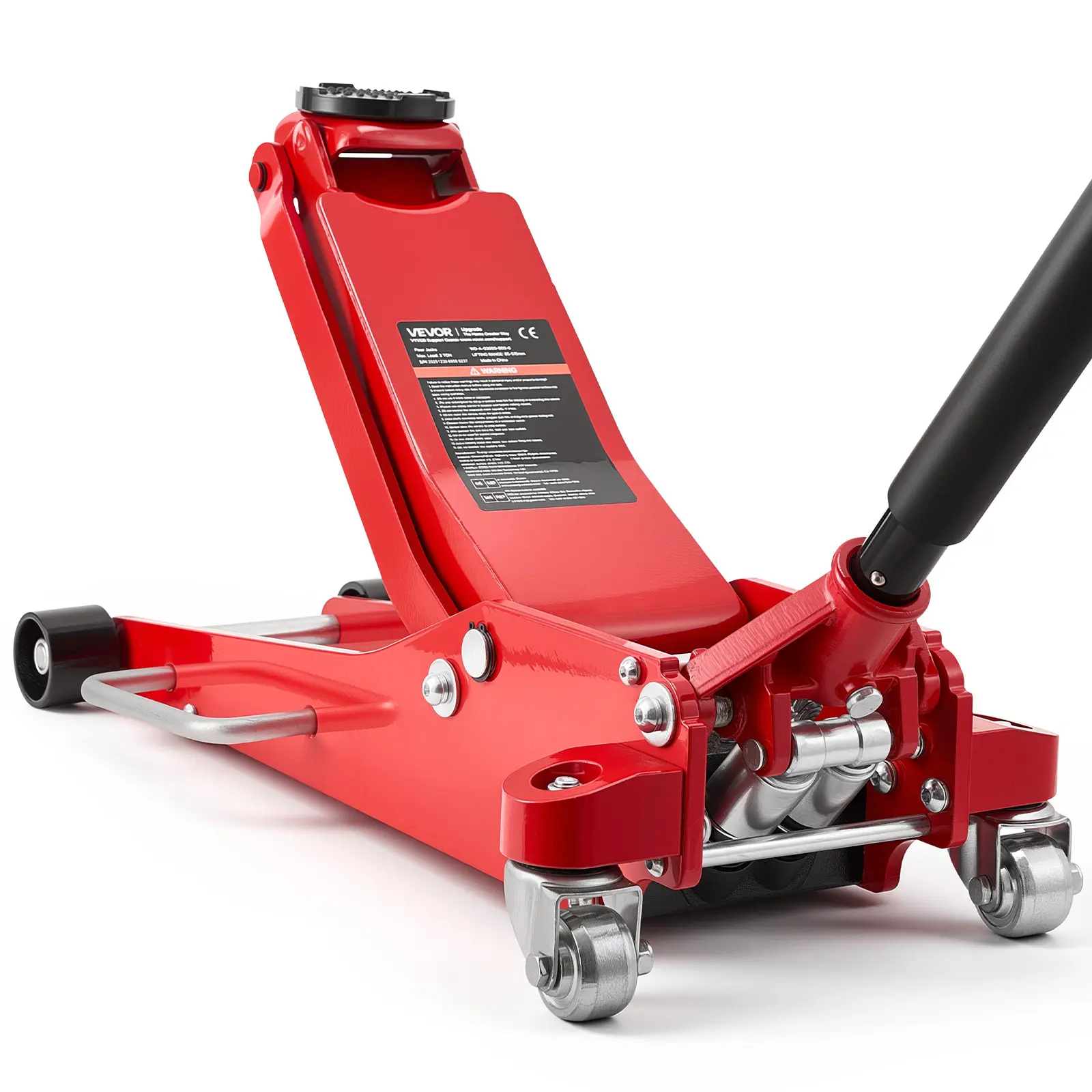 【summerfinds】VEVOR Low Profile Floor Jack, 3 Ton (6614 lbs) Capacity, Aluminum Racing Floor Jack with Dual Pistons Quick Lift Pump, Hydraulic Trolley Car Lift for Sports Car, SUV, Pickup, Lifting Range 3.3"-20.3"