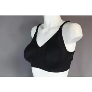 Bravado 1401 Wireless Body Silk Seamless Nursing Bra Small Black