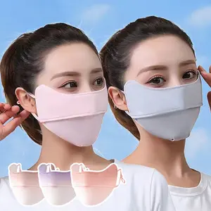 Sunscreen mask, female eye corner protection, UV protection, half face mask, ice silk summer thin breathable
