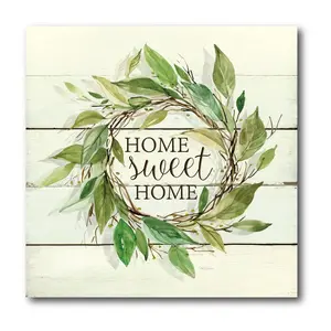 Courtside Market Home Sweet Home 16x16 Canvas Wall Art