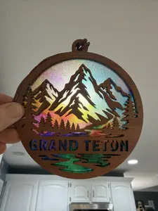 Grand Teton National Park Suncatcher for Sunny Window
