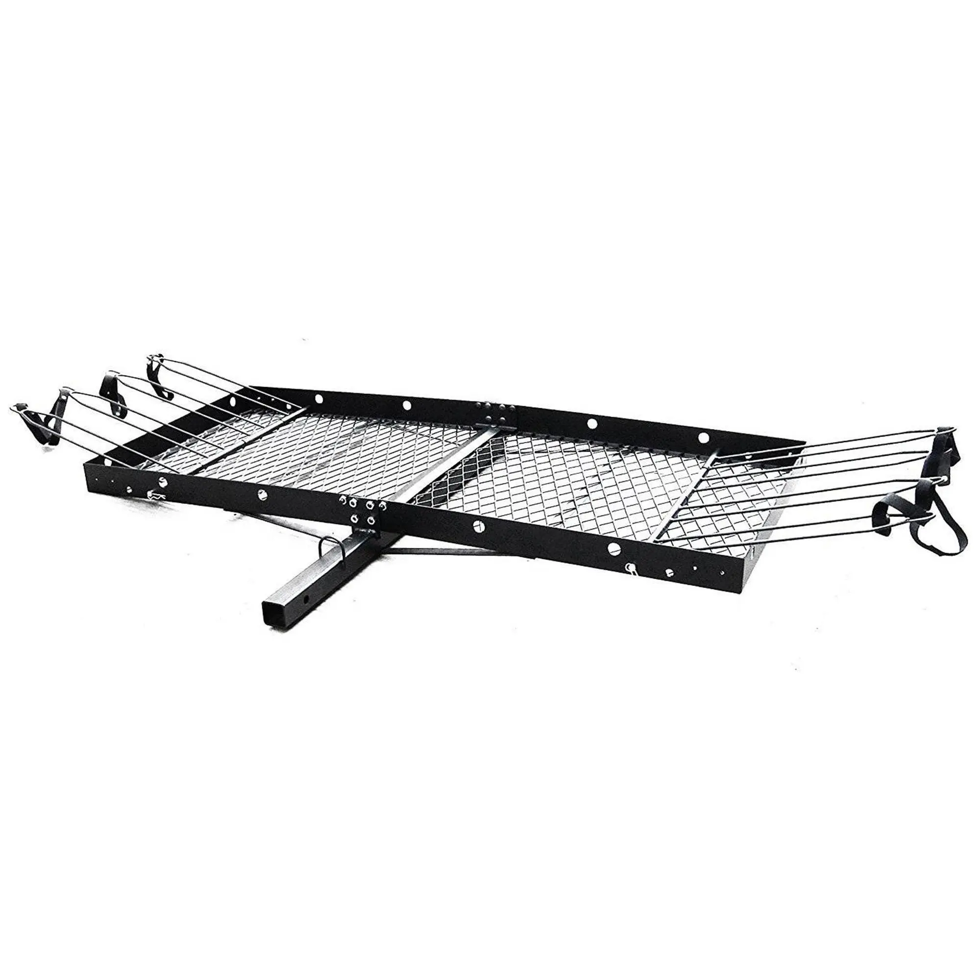 Tow Tuff 62 Inch Steel Cargo Carrier and Bike Rack, Fits All 2 Inch Receivers