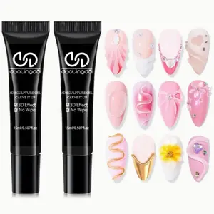 3D Gel Nail Art Modeling Gel, Nail Art Gel, DIY Nail Art Gel for Painting, Molding, Sculpting and Holiday Decoration, Nail Art Manicure