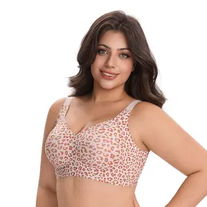 2026 Plus Size Full Coverage Bras for Women Supportive Wireless Push Up Bra No Underwire Seamless Bra for Women,M-4XL