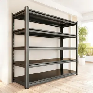 5-Tier Adjustable Heavy-Duty Metal Garage Shelving Unit, 3000 LBS Capacity Shelving Unit, Freestanding, Ideal for Garages, Warehouses, Basements, and Storage Solutions