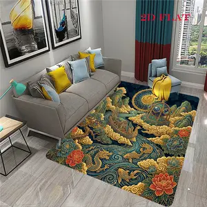 Yunhai Loong Boat 2D FLAT Printing Office Carpet Chair Cushion Fashion Art Door Cushion Floor Cushion Living Room Carpet Office Chair Cushion/Chair Cushion Carpet Decoration Christmas Holiday Gift Birthday Gift 800g/㎡