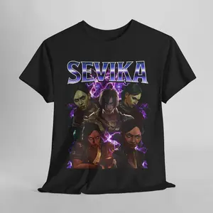 Sevika Arcane T-Shirt Unisex Vintage Streetwear League of Legends Shirt Anime Apparel fanmerch lol Merchandise League of Legends Fan gift