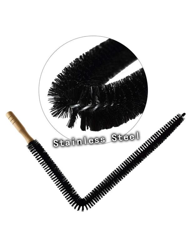 LMMAKE Dryer Vent Cleaner Brush 29.9 Inch Long Flexible with 25.6 Inch Dense Nylon Bristles for Efficient Dust Removal Smooth Airflow in Dryers Refrigerators Air Conditioners Household Cleaning Tool