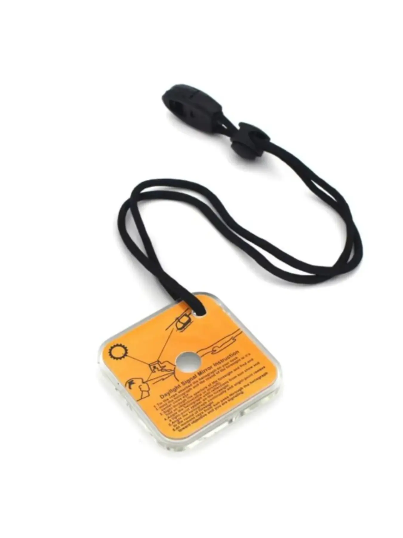 1count Outdoor Survival Reflective Signal Mirror for Hiking Camping Emergency Practical Daylight Reflective Tool First Aid Supplies Survival Gear Survival Tools Survival Equipment Survival Gear And Supplies