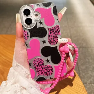 Heart Pattern Phone Case Casing Compatible with iPhone Models, Soft Full Coverage Protection Design, Ideal for Daily Use & Stylish Look