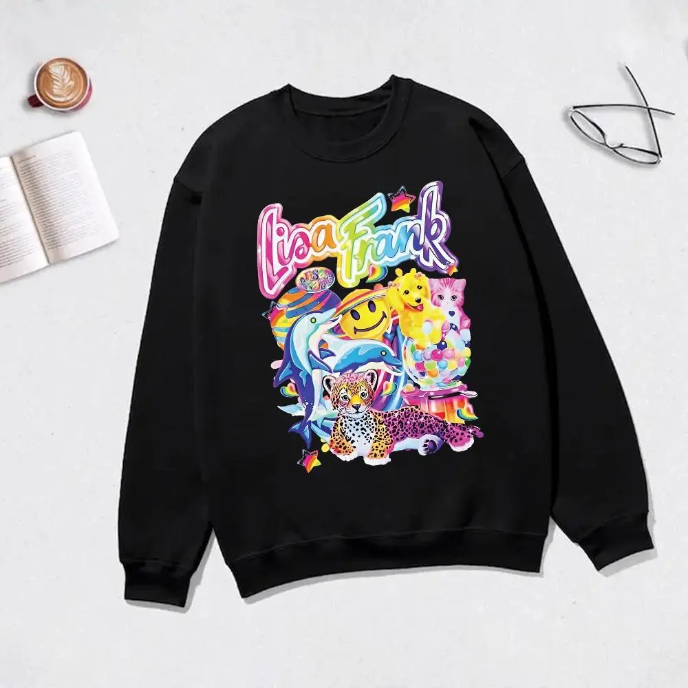 LiSA ロンT Lisa Frank Graphic Long Sleeve T-Shirt, Retro 90s Shirt, Unisex