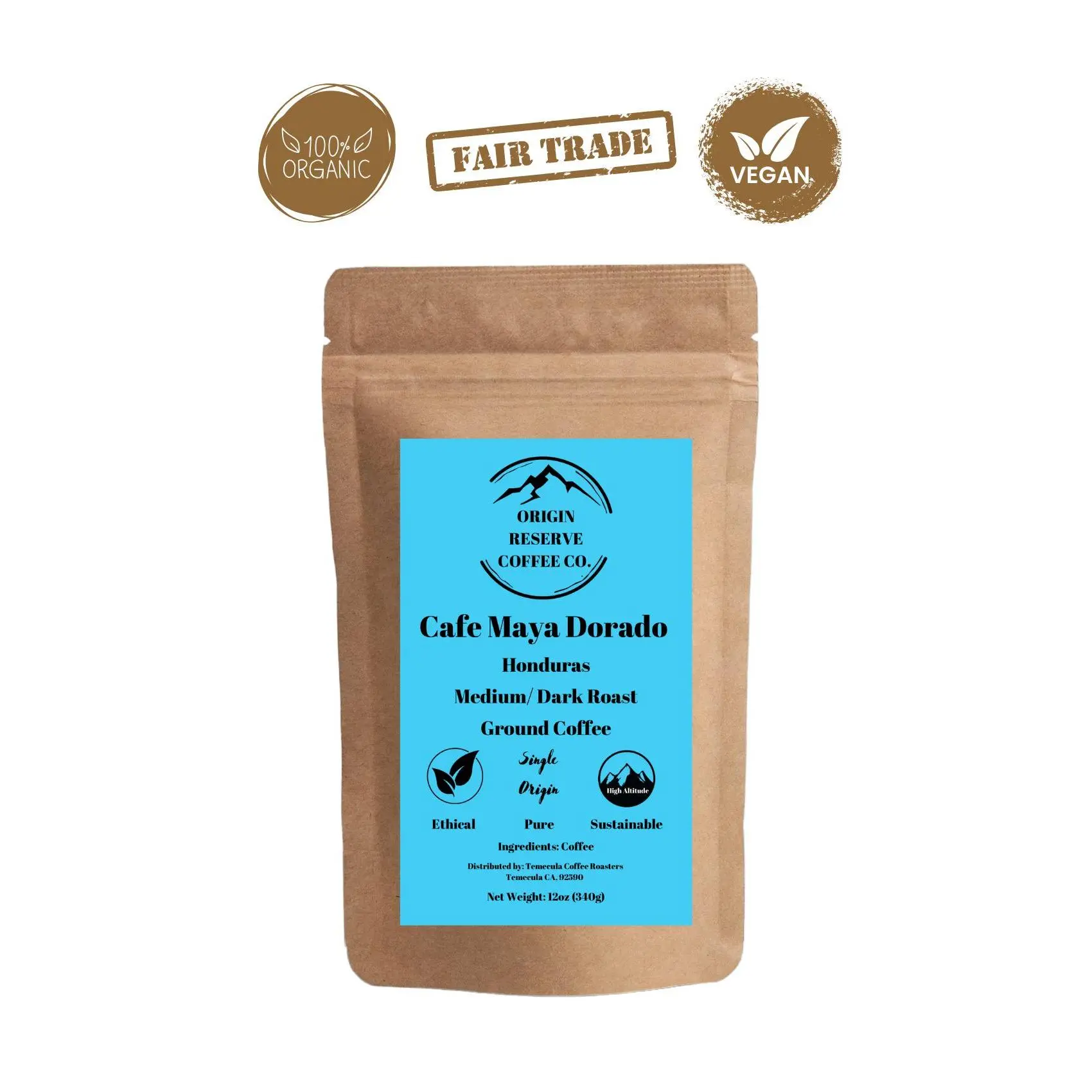 Cafe Maya Dorado From Honduras Single Origin Coffee (Organic)