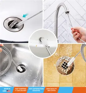 Long Wire Brush sunroof Drain Cleaning Tool for car and Fridge 60-inch X 2/5 inch