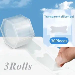 3 Roll Blister Bandages for Feet Blister Prevention Blister Pads for Feet,Fingers,Toes,Heel Pads for Blisters Blister Cushion Bandage,Invisible,Travel Essentials,Bandages Alternatives