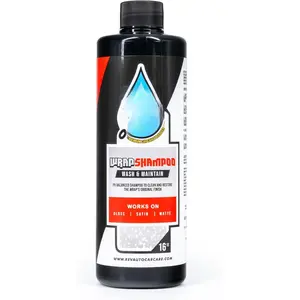 Wrap Shampoo - Vinyl Wrap  Wash Soap for  Cannons & Bucket Washes | High-Foaming, pH-Balanced  Soap | Safe for Gloss, Satin, Matte, Printed, Chrome &  - (16 Fl Oz)