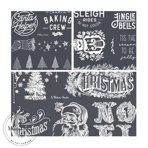 Vintage Christmas Stencil Bundle