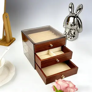 High-Value Transparent Jewelry Box, Multi-Layer Drawer Design, Full Category Storage, Perfect Gift & Self-Use, Stylish and Practical