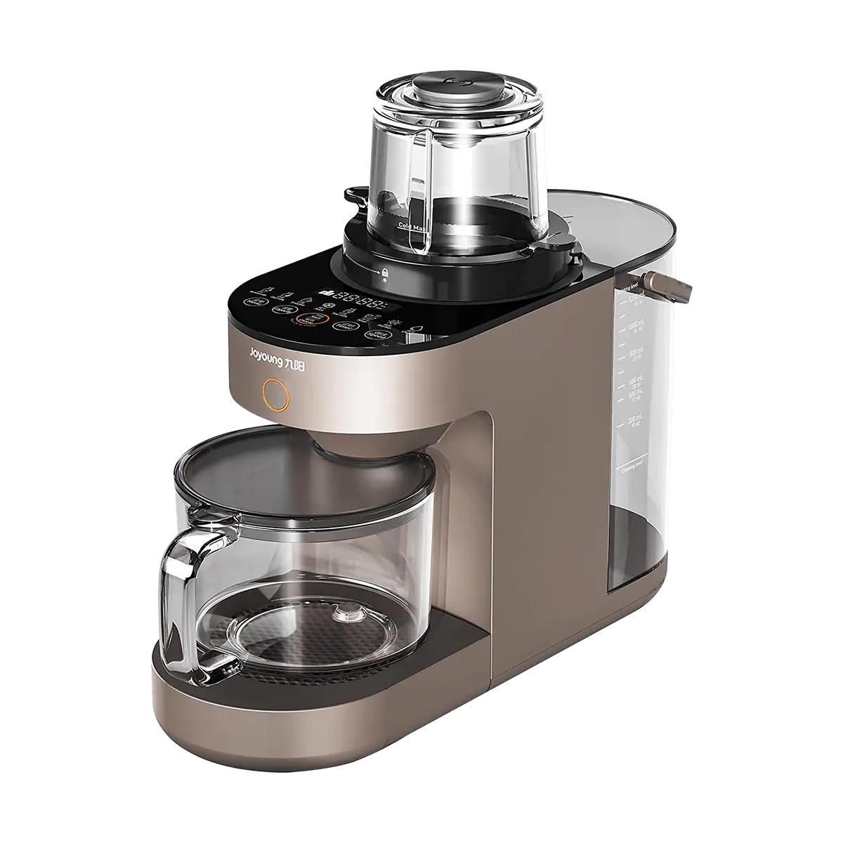 JOYOUNG 1.2L Smart Blender & Soy Milk Maker, Automatic Cleaning, Multi-Function Smoothie Maker, 300ml-1.2L Capacity, Brown