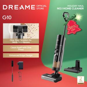 DREAME G10 Wet Dry Vacuum Cleaner, Cordless Vacuum Mop All in One with Auto Self-Cleaning, Up to 30 Mins Runtime, Cordless Floor Cleaner Machine for Hard Floors, Edge Cleaning Wet Dry Vacuum