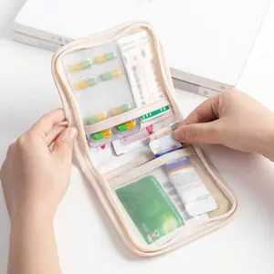 Multifunctional Fabric Small First Aid Kit, Portable Medical Emergency Bag, Outdoor Travel Medicine Bag, Dormitory First Aid Storage, Emergency Gear, Emergency Supplies (multiple Colors)