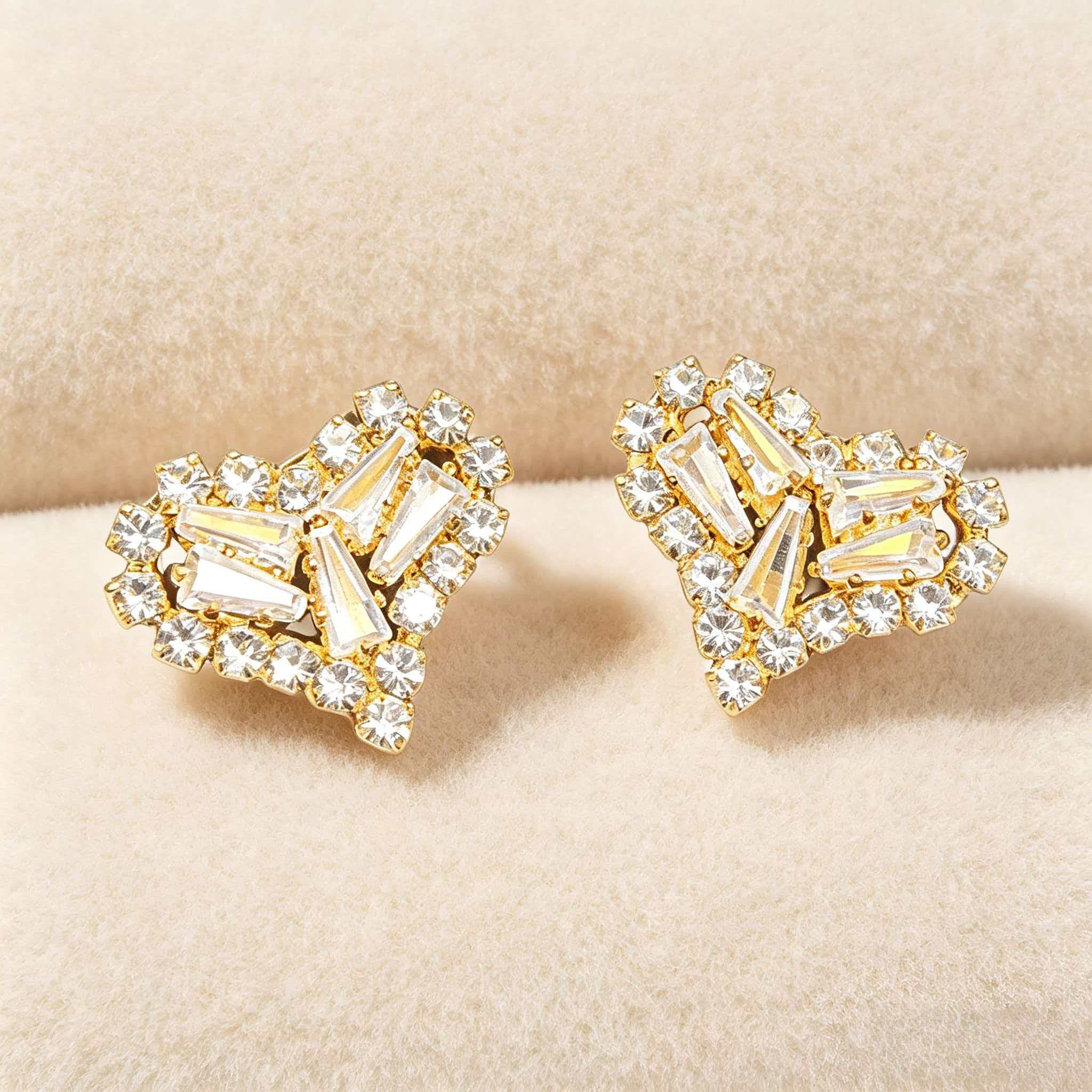 Heart Tassel Dangle Earrings for Women - 2-Way Wear Sparkling Cubic Zirconia Statement Earrings, Luxury Vintage Y2K Trendy Fashion Jewelry Gifts Two-Way Chic