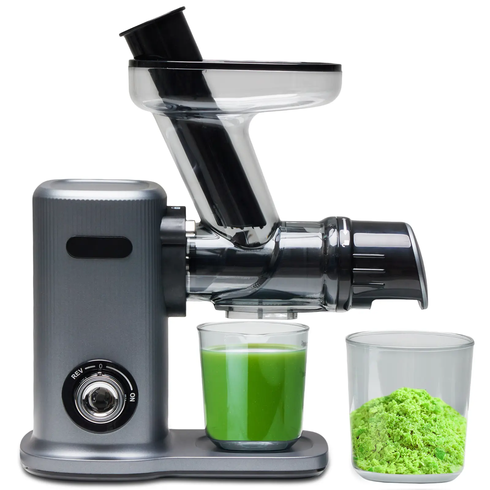 Cold Press Juicer, Slow Masticating Juicer Machines with Extra Wide Feed Chute, High Juice Yield and Easy to Clean for Whole Vegetables & Fruits