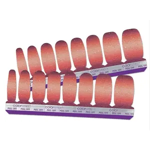 Solar Flare Glitter Ombre Nail Polish Strips - 16 Double Ended Strips