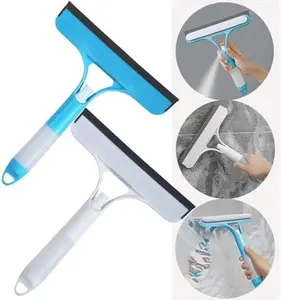 3 in 1 Window Cleaning Scraper with Spray Bottle Easy to Clean Glass Scraper Multi-function Window Cleaning Tool Household Items Set