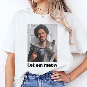 Jarrett Allen Wearing Let Em Meow Cats Cleveland Cavaliers T-shirt