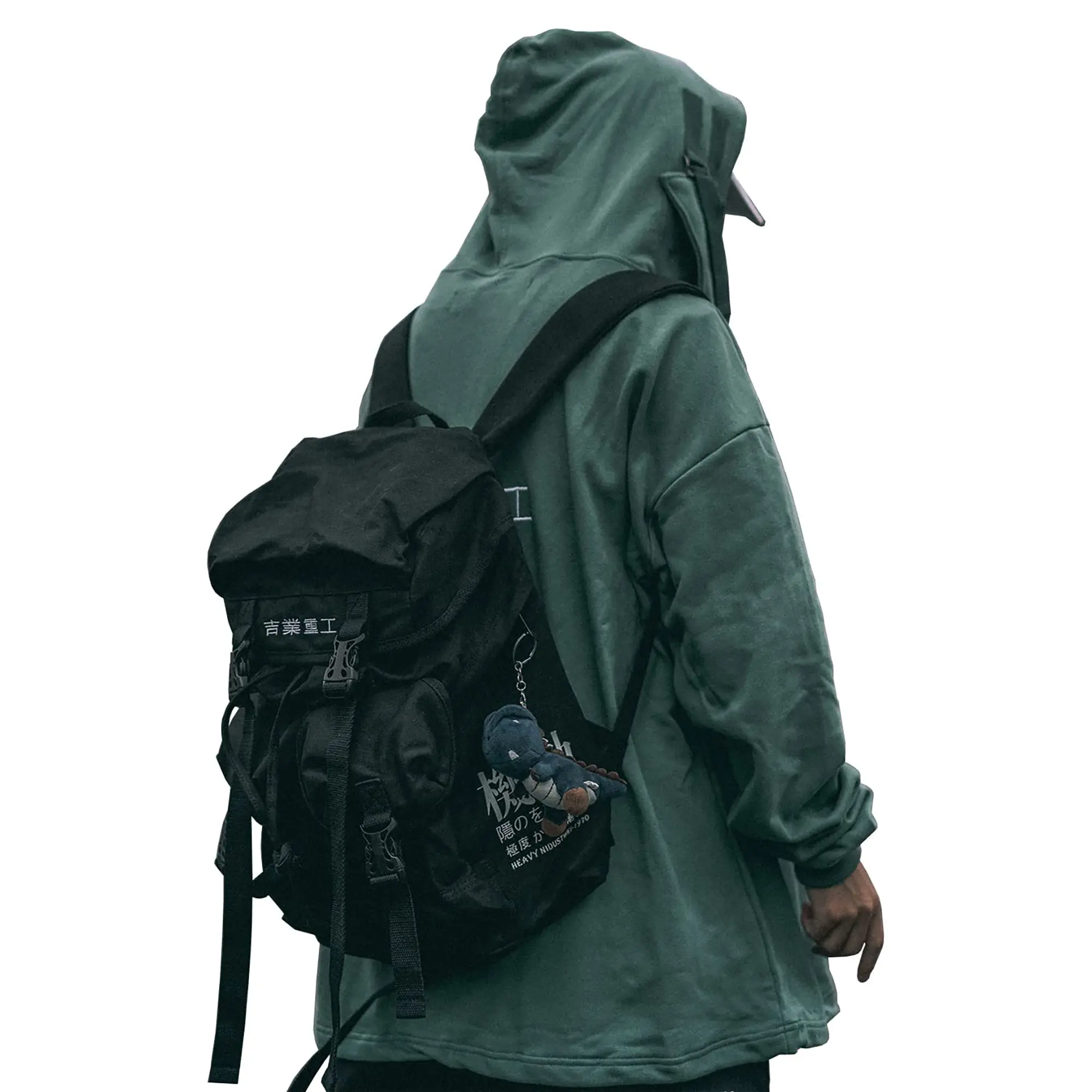 Niepce Japanese Kanji Streetwear Backpack Techwear Casual Bag