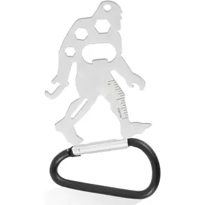 Multitool Carabiner Keychain 11-in-1 Camping Accessories Bottle Opener Keychain Mens Gifts Survival Tools