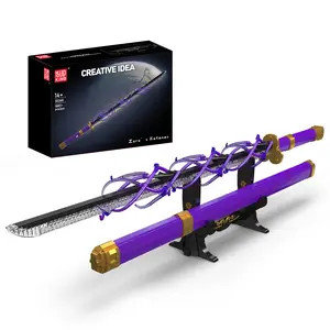 Mould King 10260 Purple Sword LED Blade Model Building Block Toy Collectibles tiktokshopspringglowup