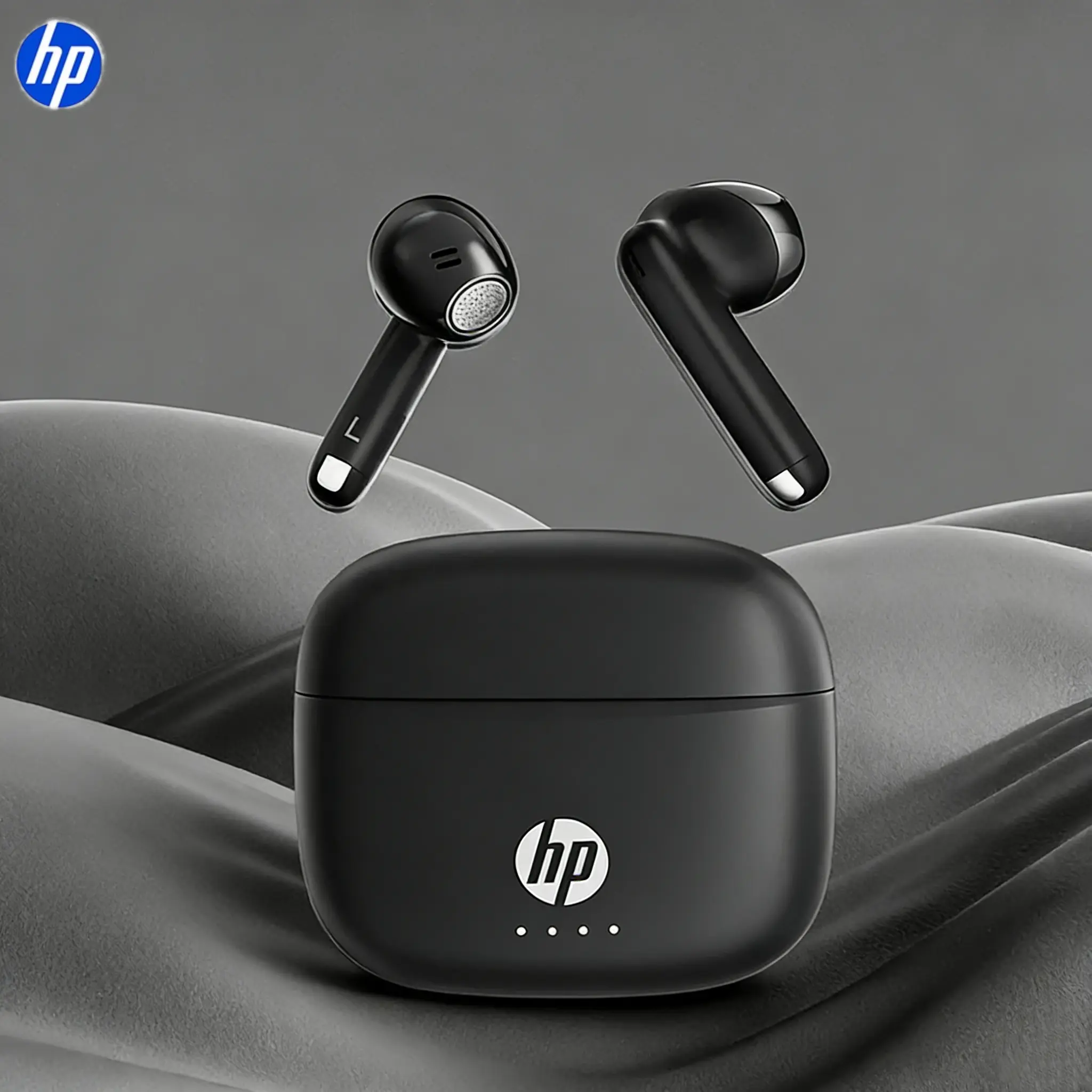HP Wireless Earphone, 1 Count In-ear Design True Wireless Headset Noise Cancelling Earphones with Charging Case, Stereo Bass Earbuds, IPX4 Waterproof Sports Earphone, Chargeable