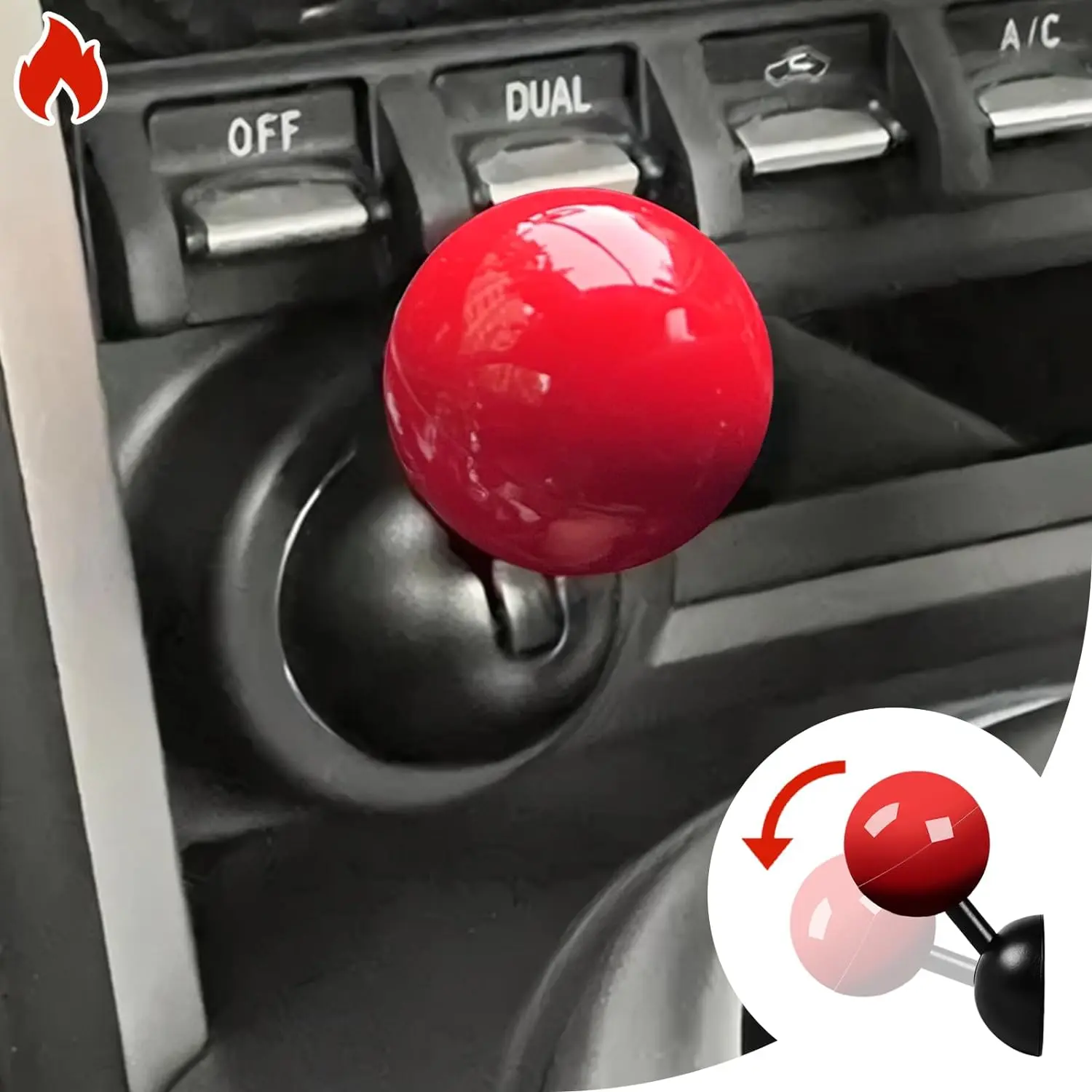 Push Start Button Cover, Joystick Car Engine Start Stop Button Cover Protector, Funny Car Ignition Button Cover Decorations Cool Car Accessories Interior Decor,