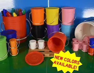 Mini Bucket with Lid  – Multiple Colors & Sizes