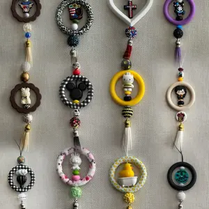 Car Charms - Assorted Designs with Beads and Tassels for Car Accessories
