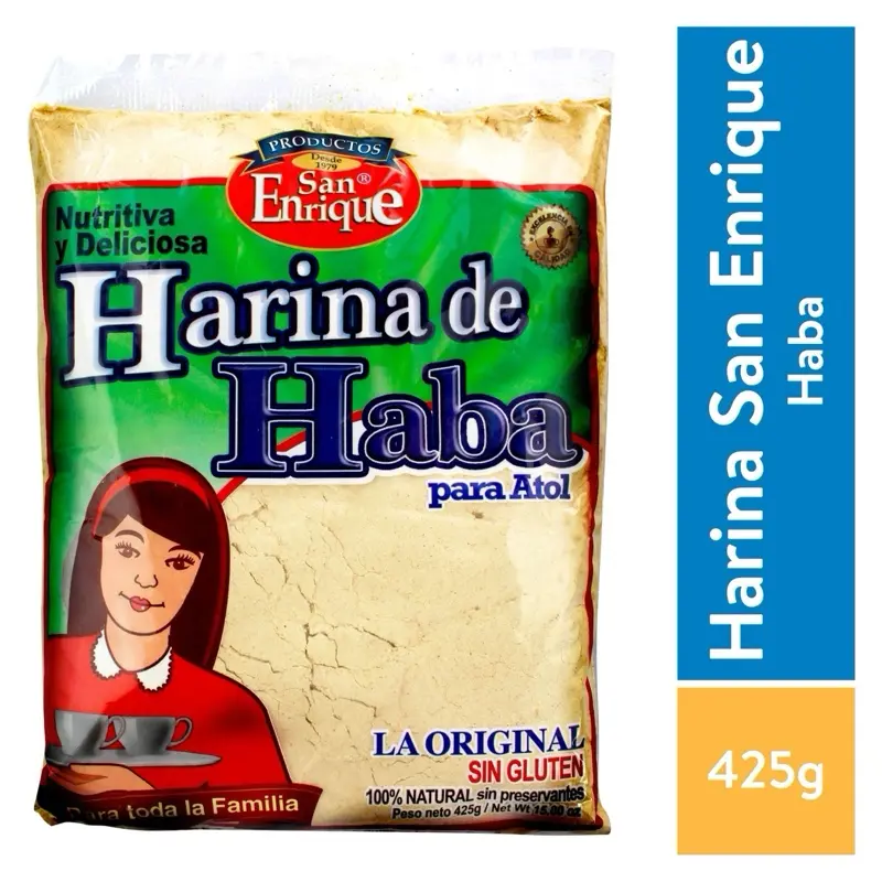 2 Bolsas Productos San Enrique Harina de Haba Para atol