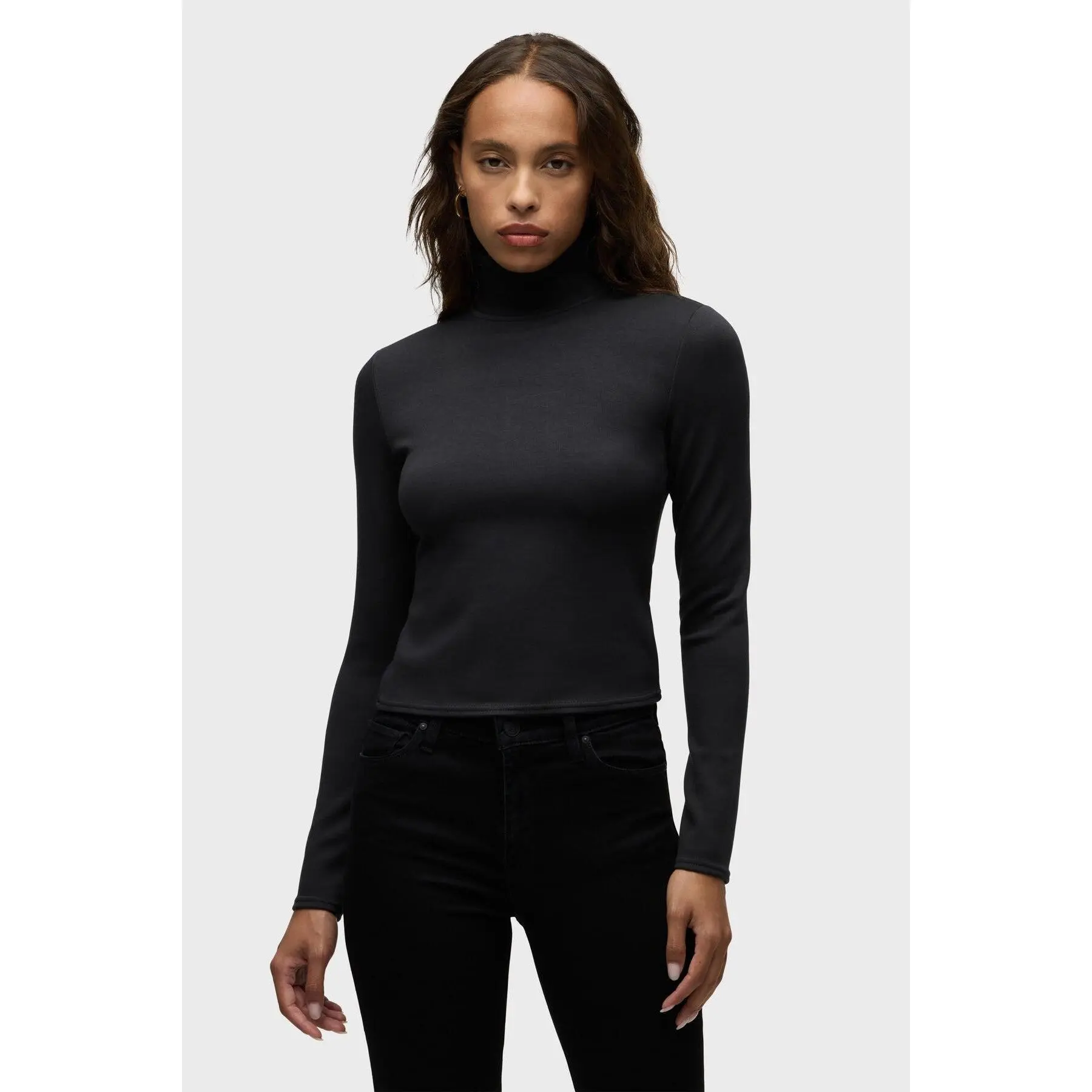 Mock Neck Long Sleeve Top
