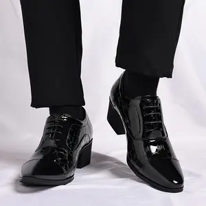 Classic Lace-up Derby Shoes for Women & Men Elegant Embossed Leather Design Breathable Lightweight Comfortable Business Casual Footwear