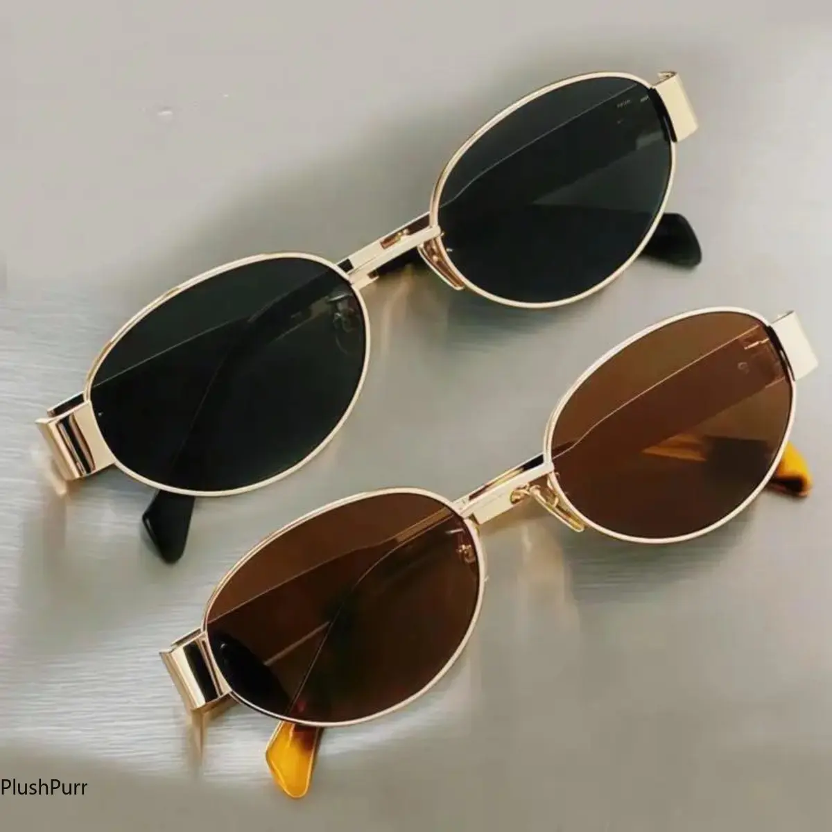 Retro Oval Sunglasses 2-Pack, Unisex Fashionable Full-Frames with Sporty Polarized UV400 Blocking Lenses, Fashionable Frames Sunglasses, Sporty Polarized Sunglasses, Uv Blocking Sunglasses