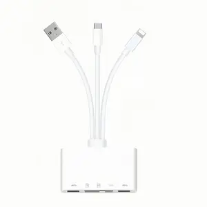 USB 3.0 Type-C Card Reader, Multi-functional Card Reader, Plug and Play Card Reader Compatible with iPhone & Android Type-C, Phone Accessories, USB C Interface